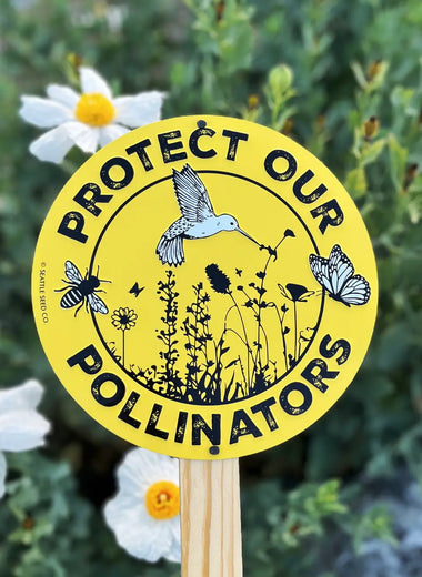 Metal Garden Sign - Protect Our Pollinators