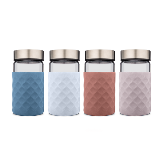 Diamond Lattice Silicone Bottle Sleeves Set, for 10oz & 16oz Bottles