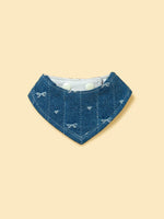 Reversible Denim Cherry Overalls Pet Bandana
