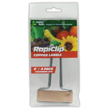 LusterLeaf Rapiclip Copper Labels 6" (4pk) LUS861