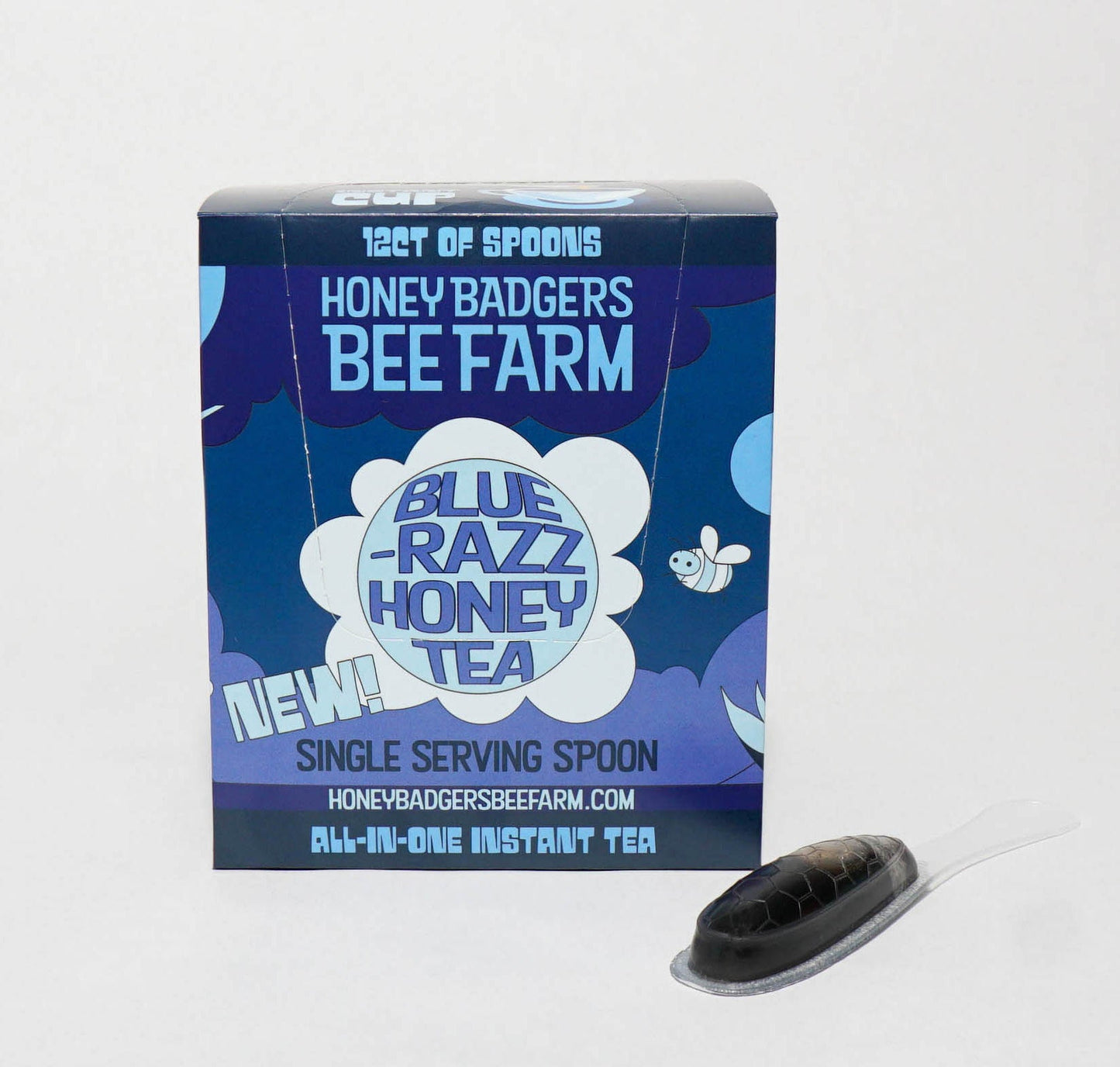 Badgers Honey Spoon /Blue Razz Honey Tea