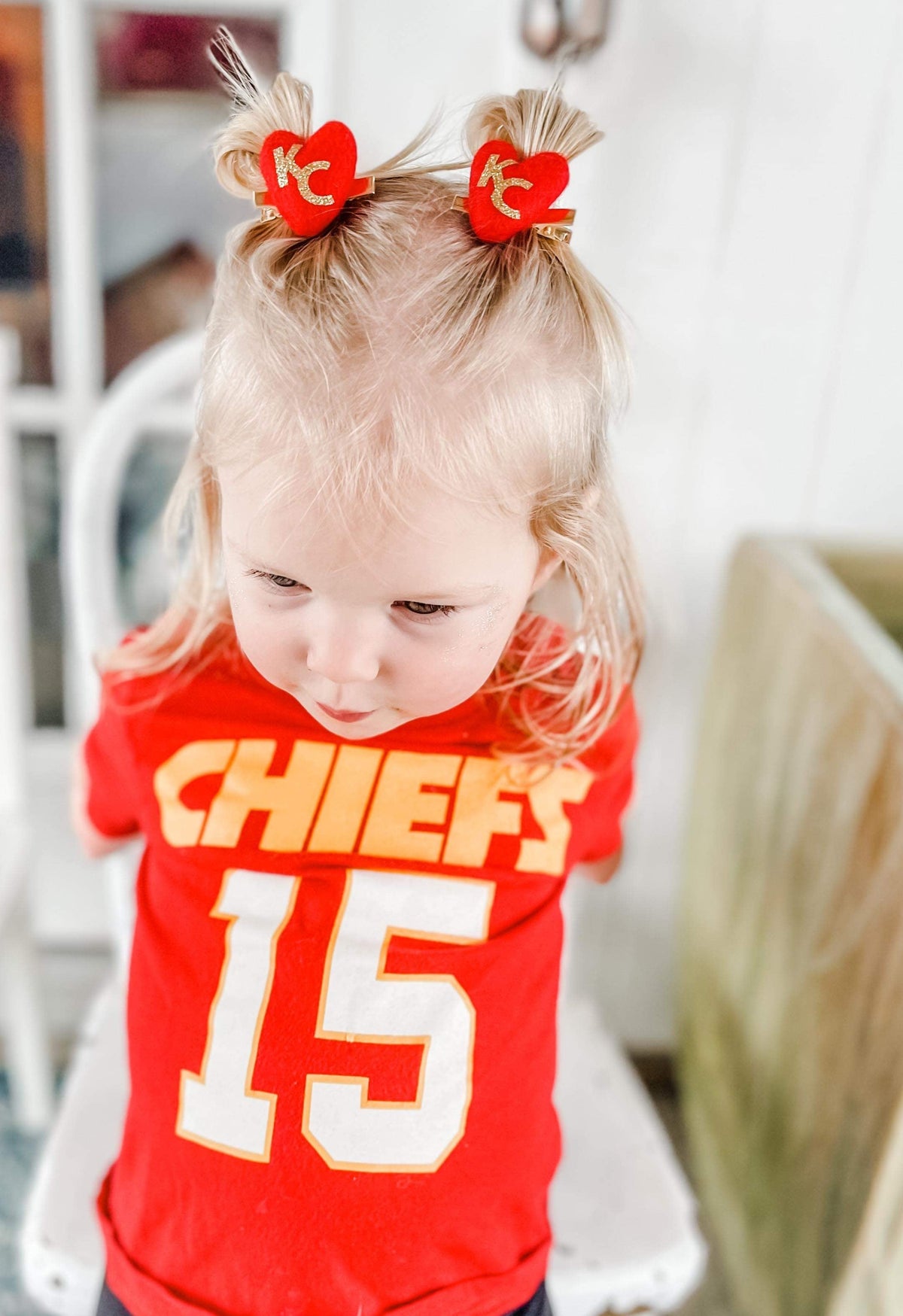 KC Red Heart Pigtails