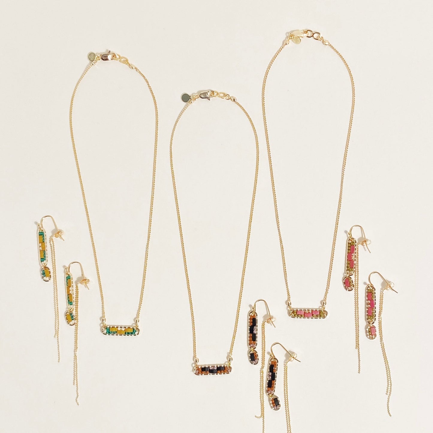 Abstract Earrings in Daisy