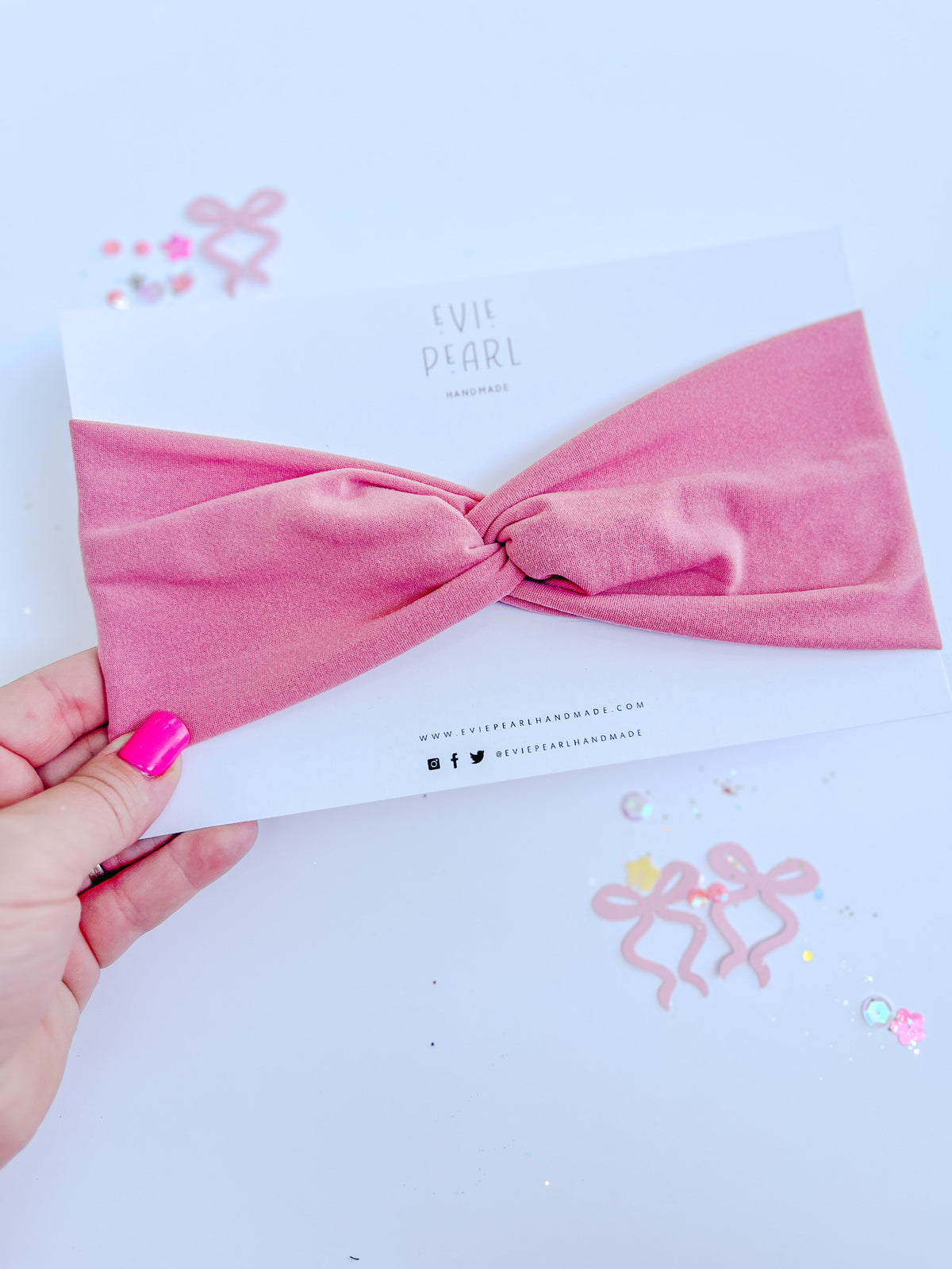 Pink Solid Twisted Turban for Girls & Adults