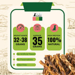 All-Natural Braided Collagen Stick Dog Treats, Supports Joint, Skin & Coat Health – 6-Inch Standard (4-Pack)