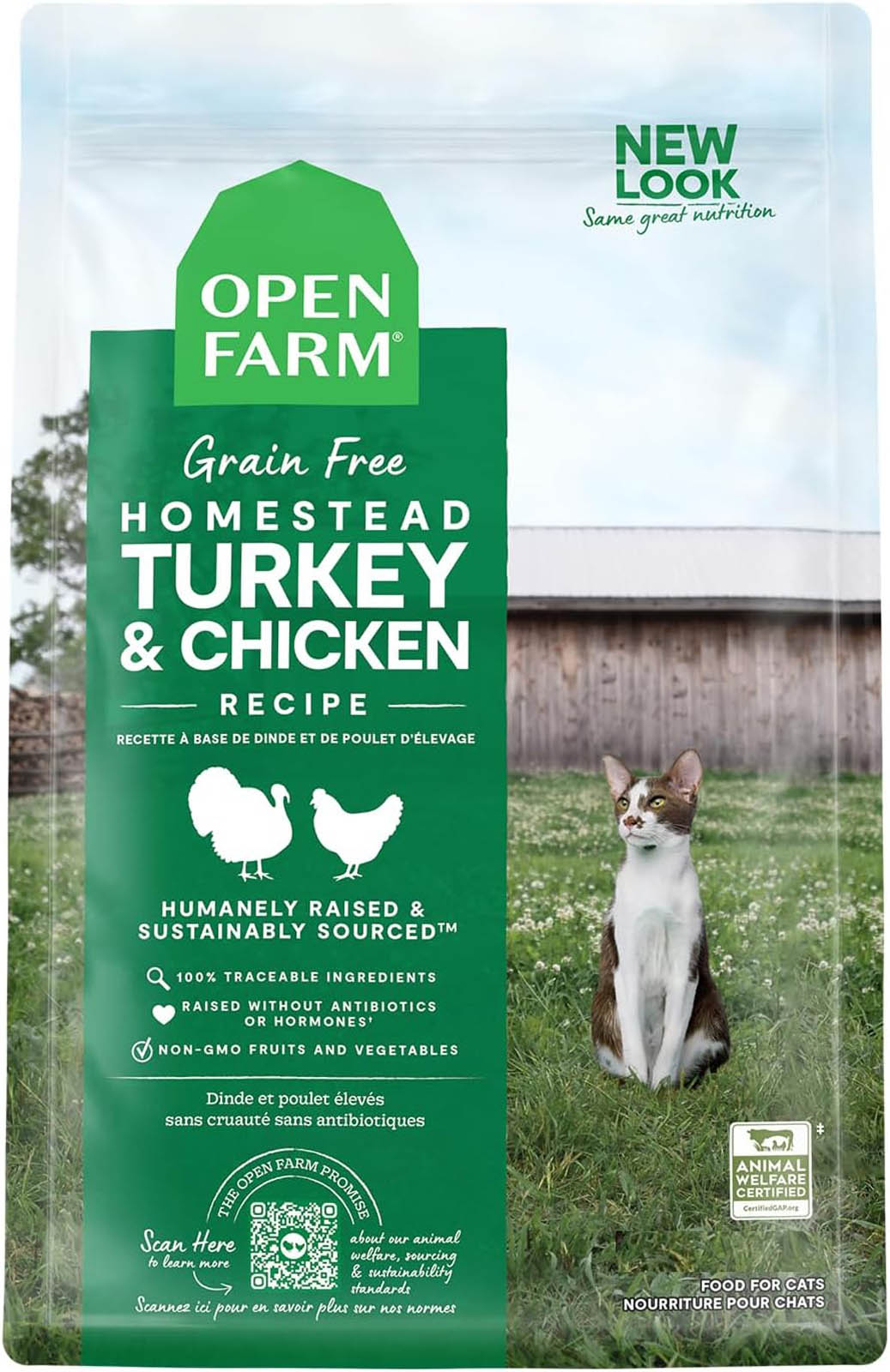 Open Farm Cat Homestead Turkey & Chicken 4 lb