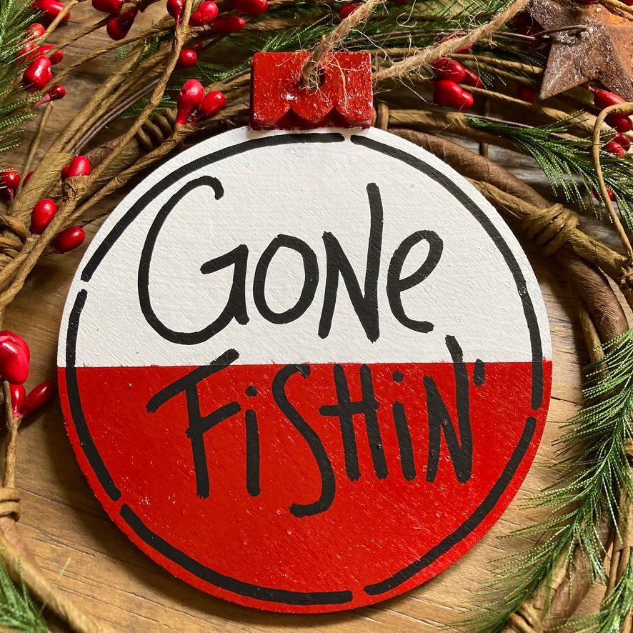 Gone Fishin', Fishing Bobber Christmas Ornament