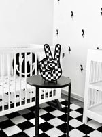 Checkered peace | wall sign