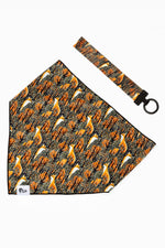 Foxes in Fall Dog Bandana & Matching Keychain