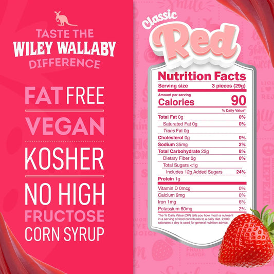 Wiley Wallaby Licorice Classic Red 10oz