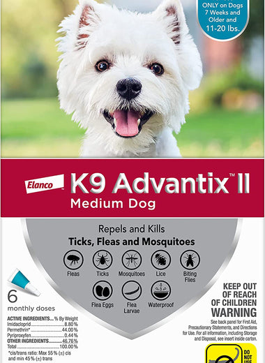 K9 Advantix Ii Dog Medium Teal 6-Pack