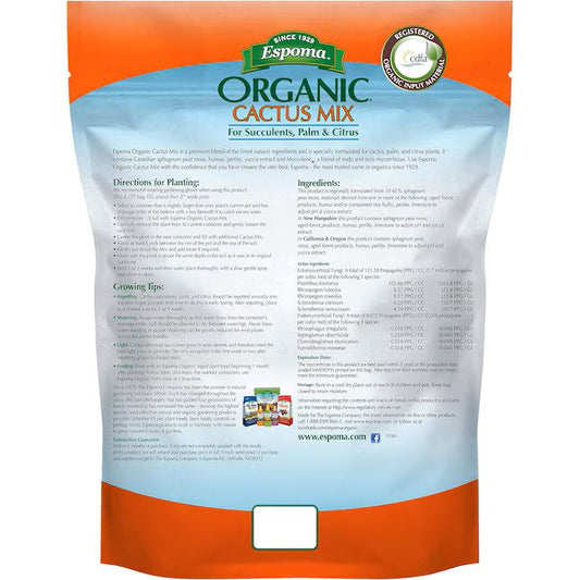 Espoma Organic Cactus Mix (8Qt) 2Pk