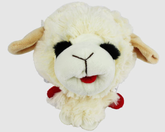 Multipet Lamb Chop Knobby Noggins Dog Toy 5"