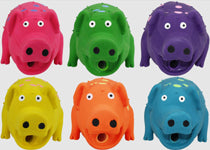 Multipet Globlet Pigs That Oink Dog Toy - Colors Vary