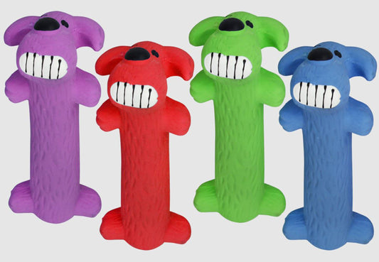 Multipet Loofa Latex Dog Toy - Colors Vary