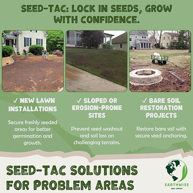 Seed-Tac™: Premium Organic Tackifier (Glue) - Helps New Seed Succeed™