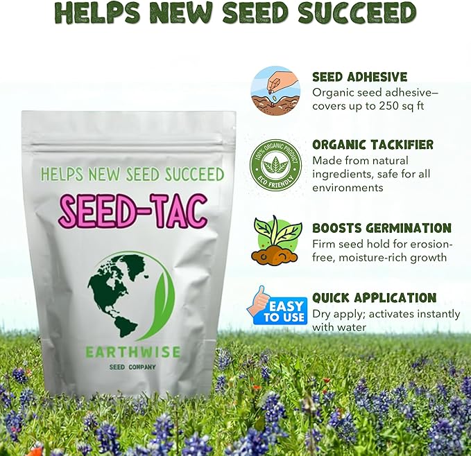 Seed-Tac™: Premium Organic Tackifier (Glue) - Helps New Seed Succeed™