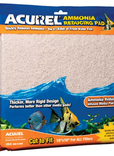 Acurel Cut to Fit Ammonia Reducing Filter Media Pad Beige 1ea/18 In X 10 in