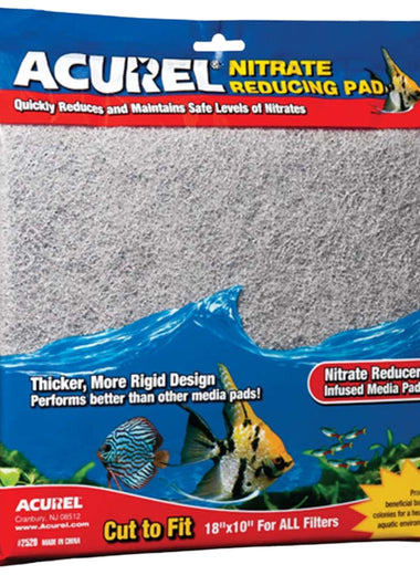 Acurel Cut to Fit Infused Media Pad Nitrate Reducing, Grey, 1ea/18 In X 10 in