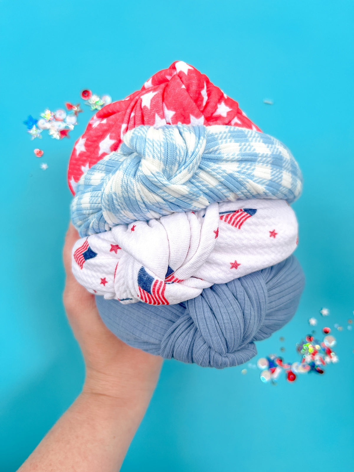 Red Star Knotted Headband