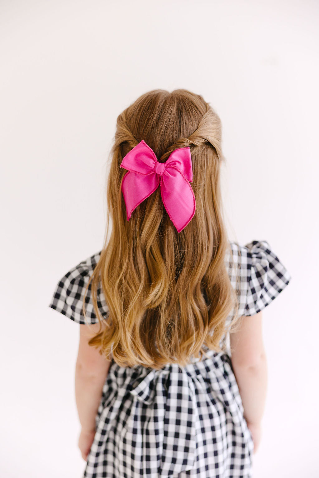 Blue Solid Medium Bow