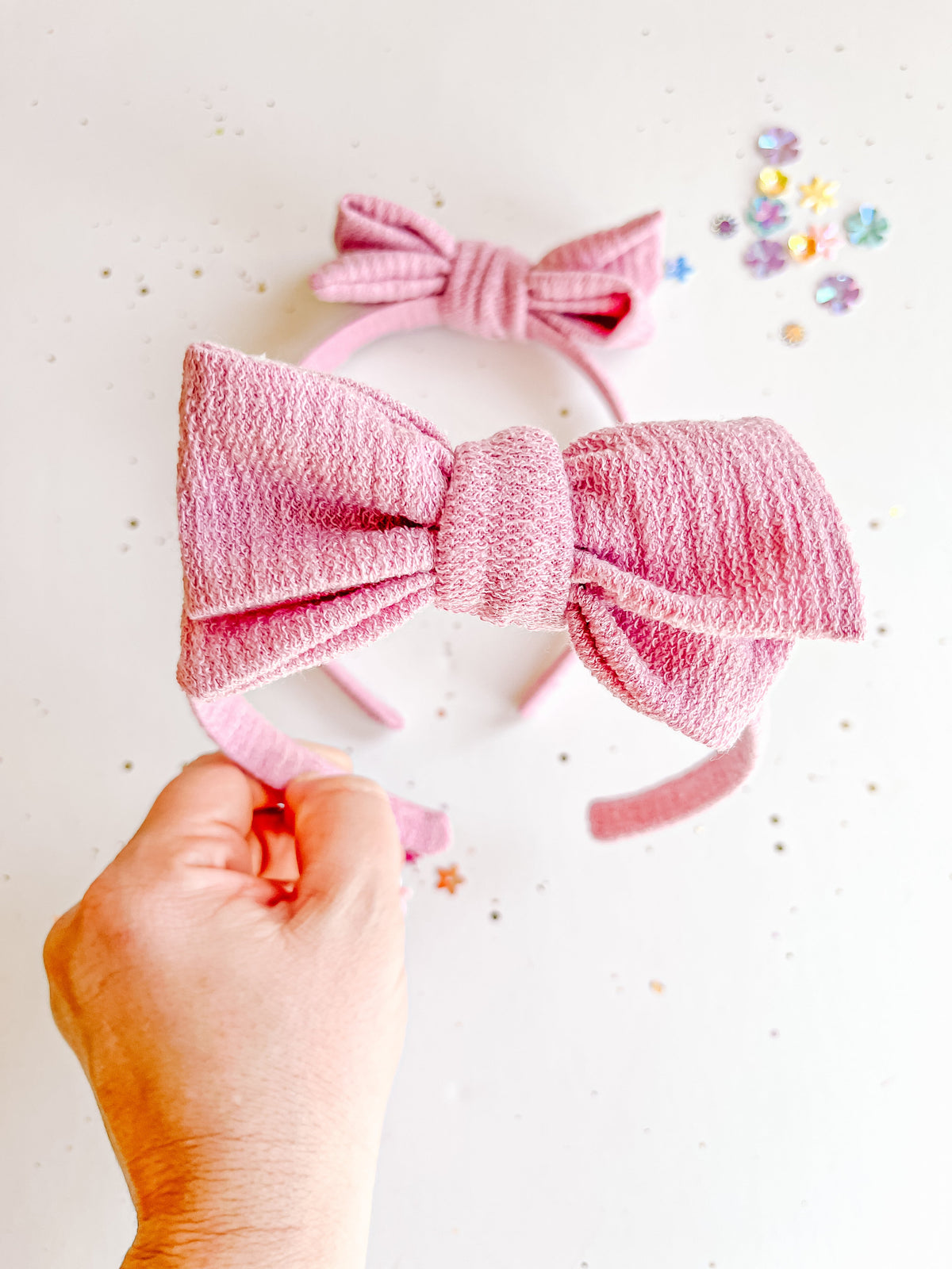 Purple Bow Headband