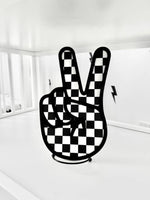 Checkered peace | wall sign
