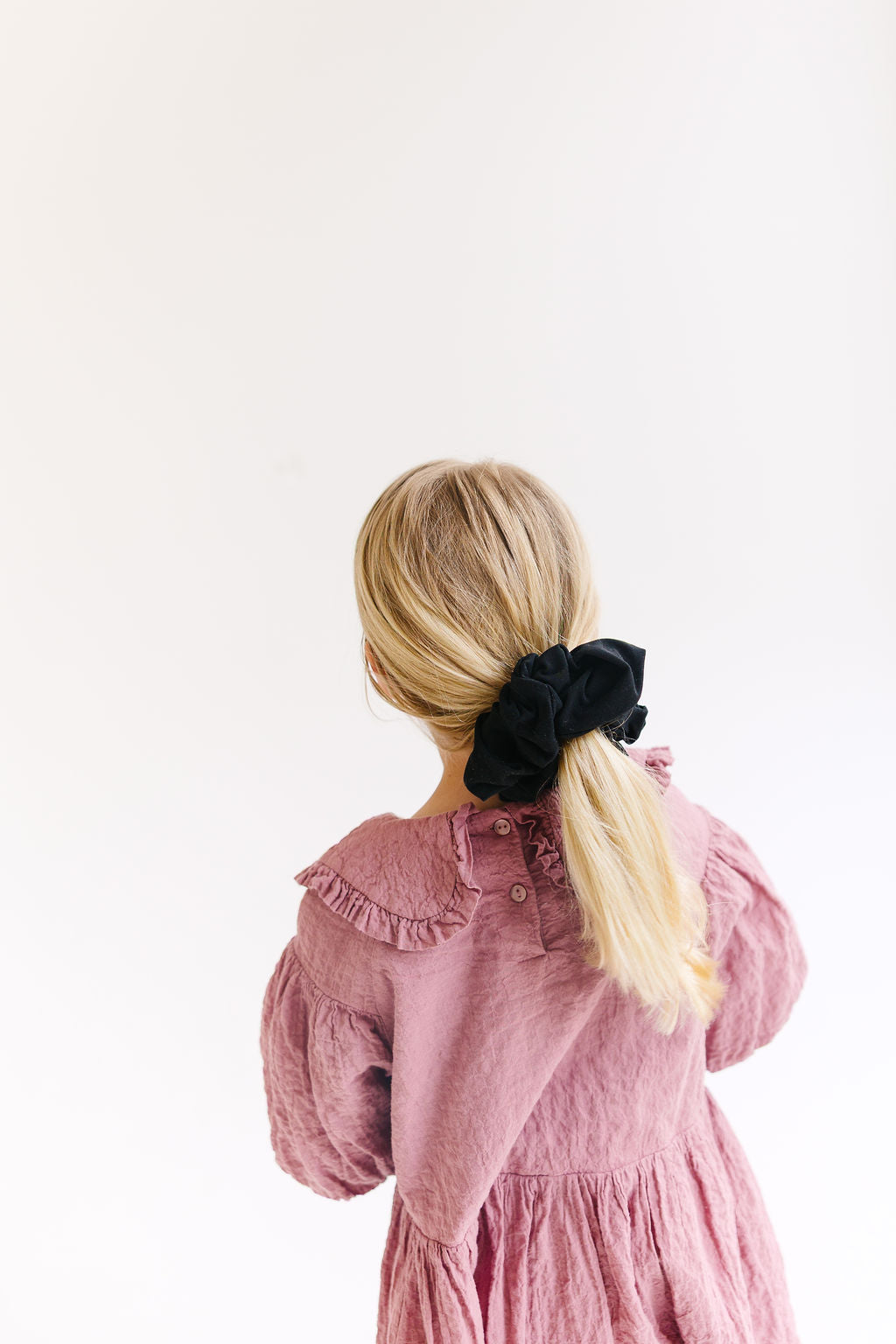 Pink Solid Oversized Scrunchy