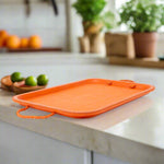 Hermana | 16” Serving Tray with Embroidered Handles