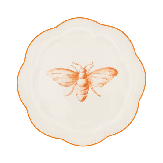Bumble Homecoming Scalloped Ceramic Starter Plates – Case of 12 (+3 Bonus Plates)