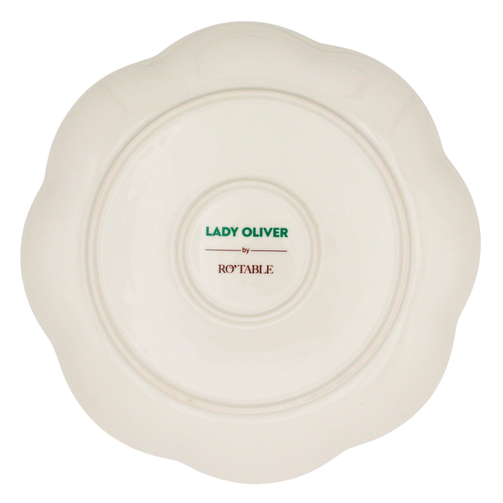 Bumble Homecoming Scalloped Starter Plate - Case of 12 Plates (+3 Bonus Plates)