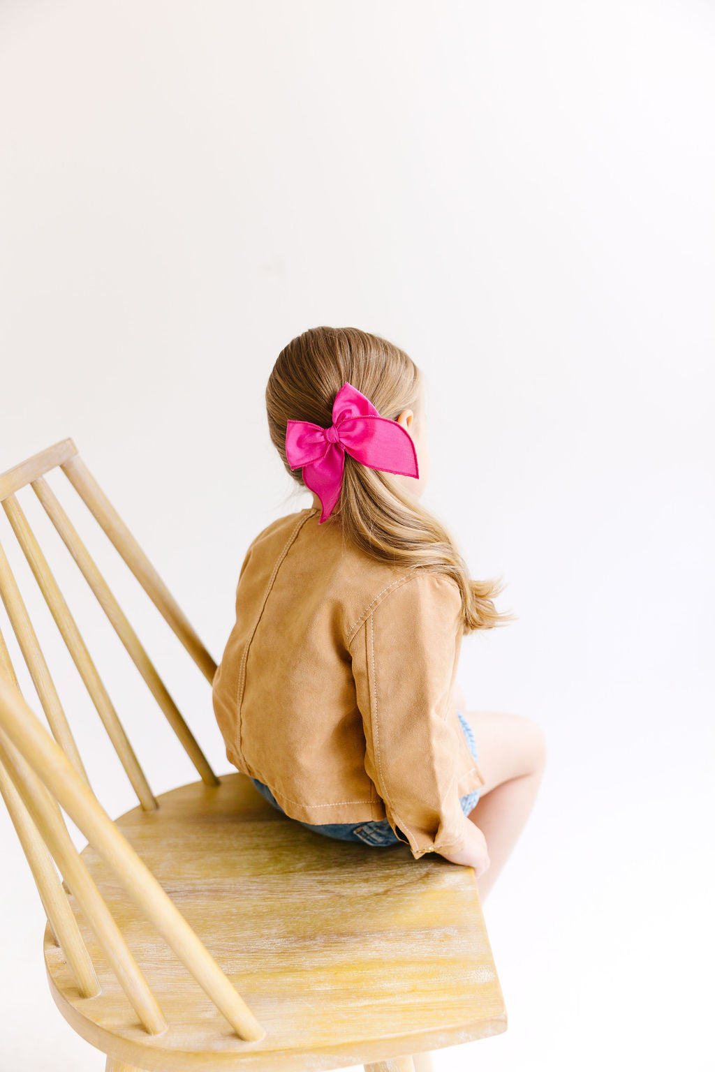Blue Solid Medium Bow