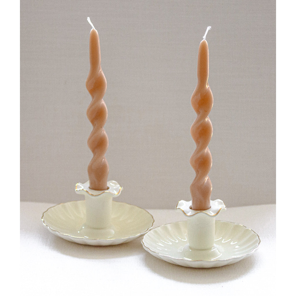 20 Caramel Swirl Candles - 10 Packs of 2