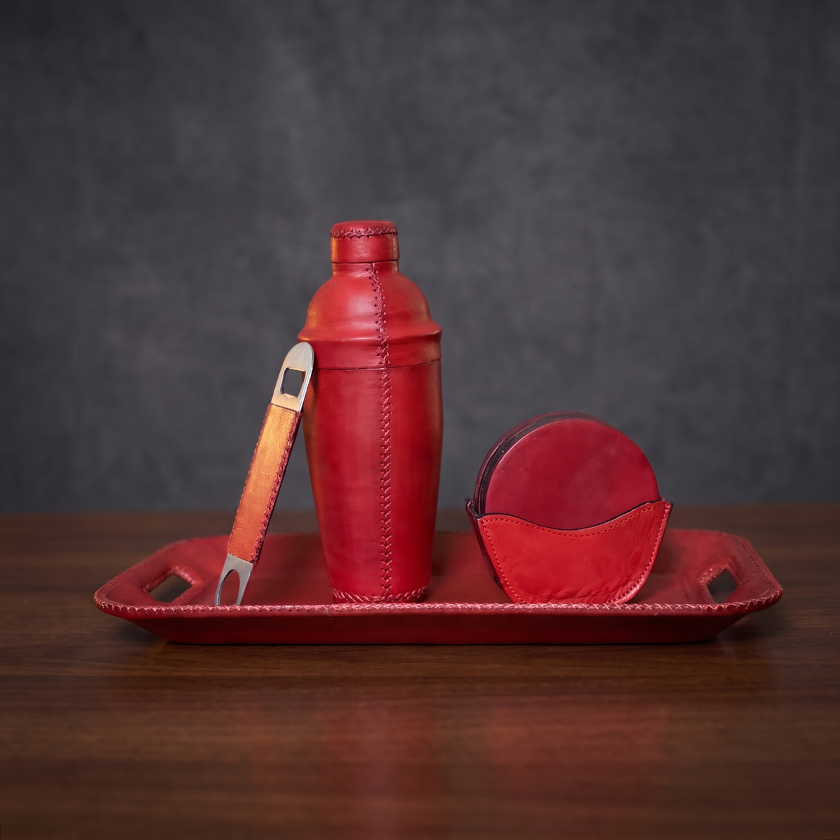 Salud | The All Leather Cocktail Shaker Collection