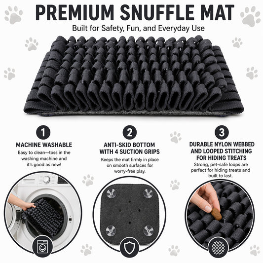 Pet Life ® 'Sniffer Grip' Interactive Anti-Skid Suction Pet Snuffle Mat