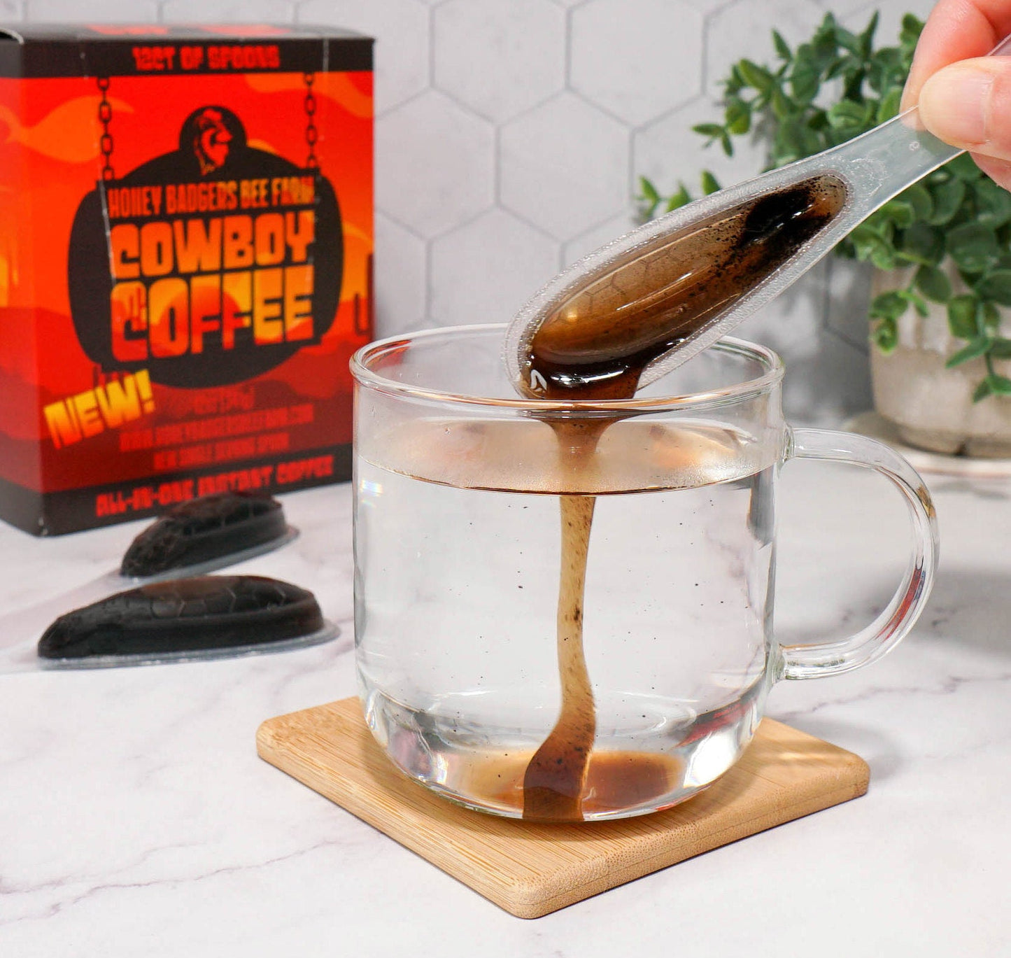 Badgers Honey Spoon /Cowboy Honey Coffee