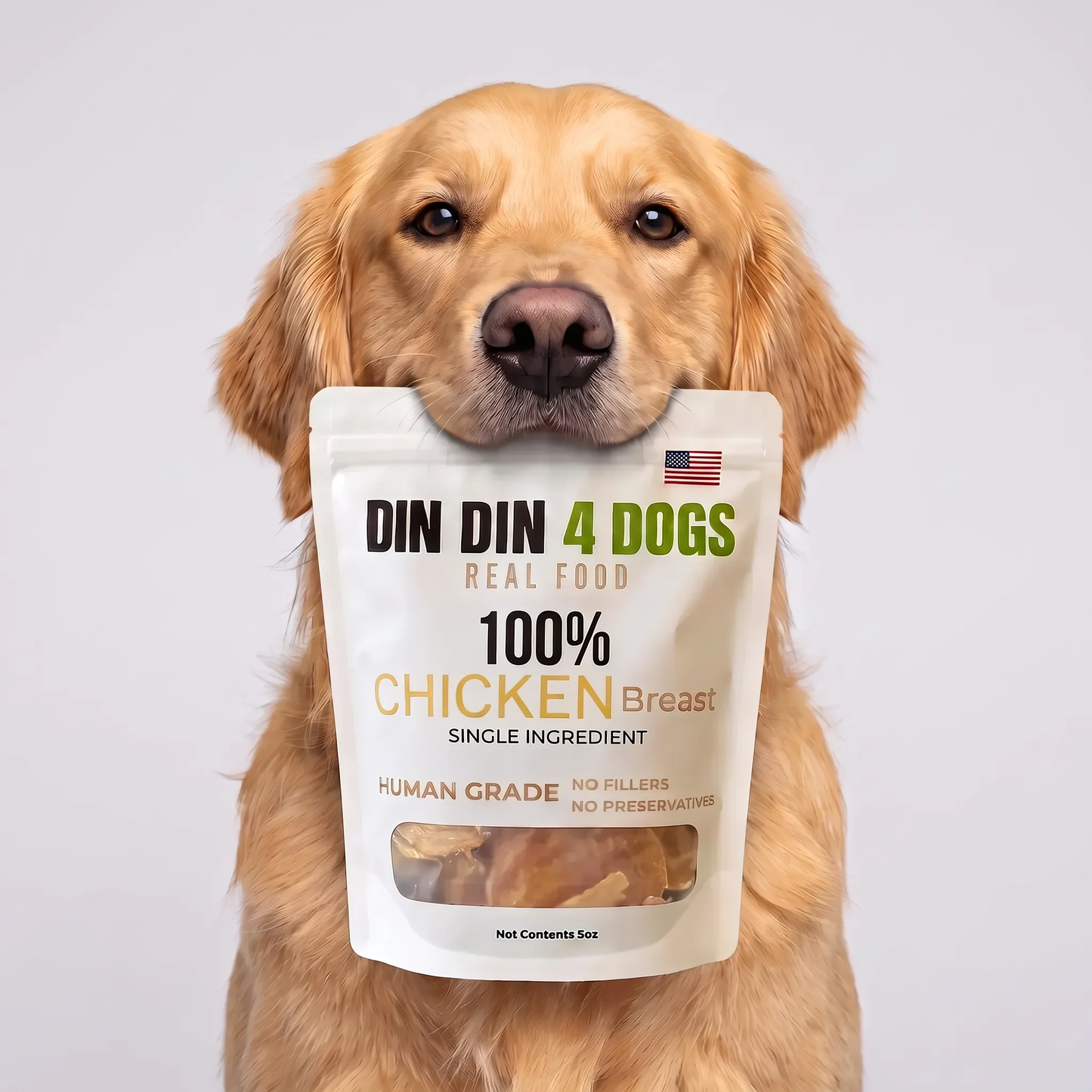 Chicken Treats Dog Treats, 5 Ounce Bag, Single Ingredient, High Protein