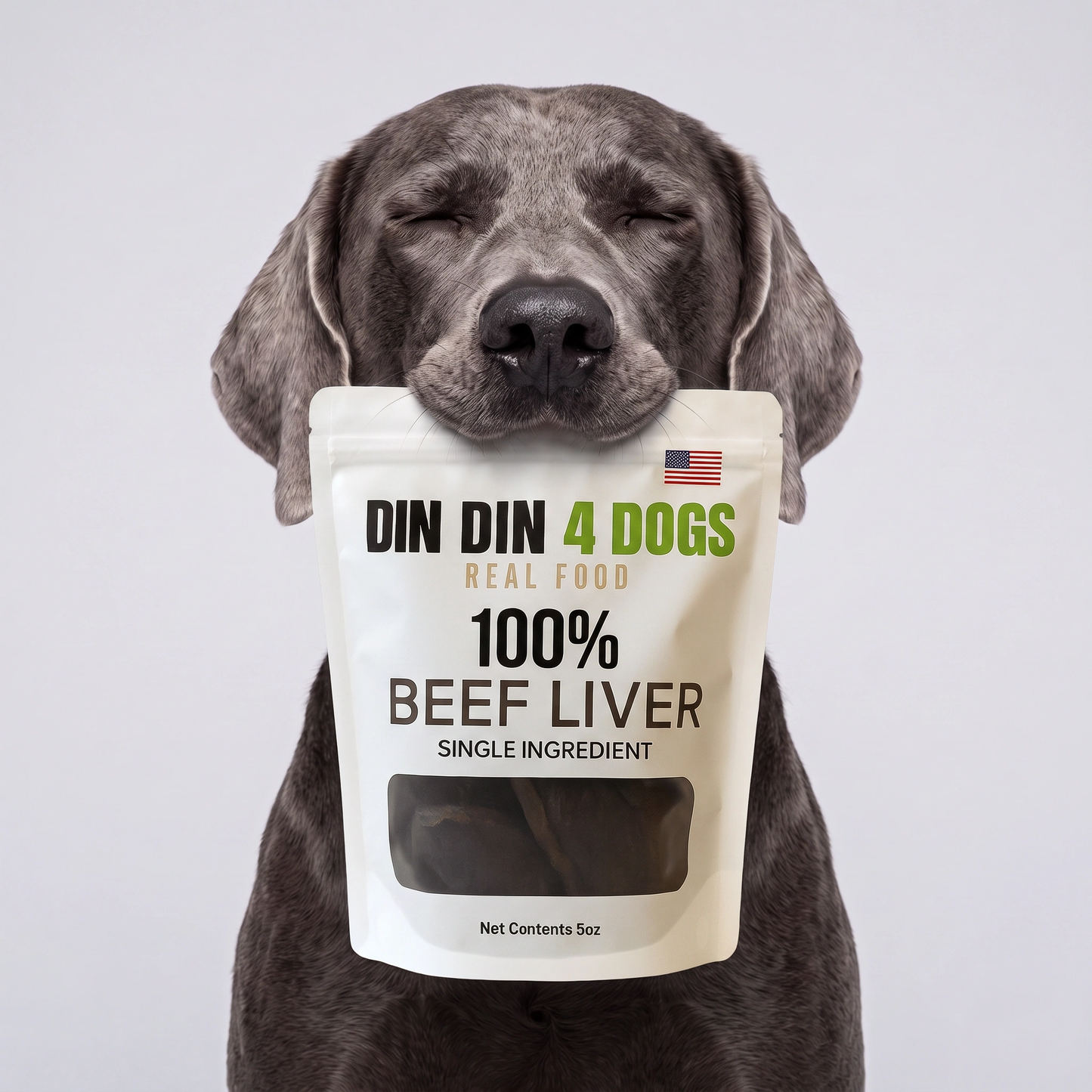 Beef Liver Dog Treats, 5 Ounce Bag, Single Ingredient, High Protein