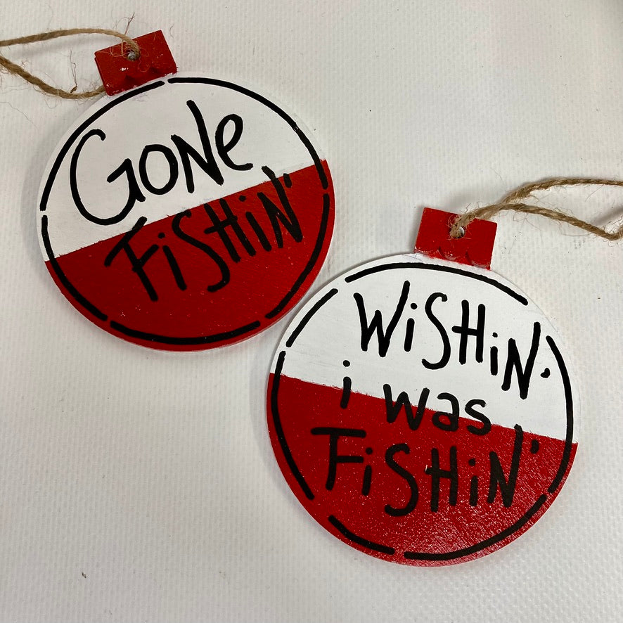 Gone Fishin', Fishing Bobber Christmas Ornament