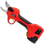 Cordless electric hand-pruner, 2 batteries, charger, 1-inch cut