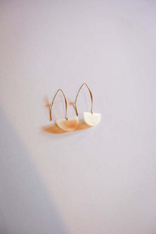 Marquise Moon Earring