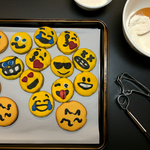 Emoji Peanut Butter Organic Dog Cookies