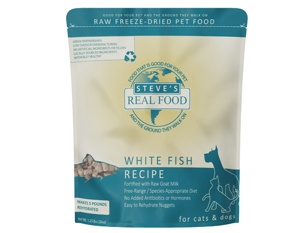 Steve's Real Food Freeze Dried Raw Nuggets Whitefish