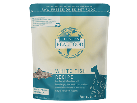 Steve's Real Food Freeze Dried Raw Nuggets Whitefish