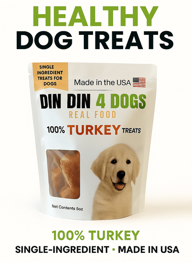 100% Turkey Dog Treats, 5 Ounce Bag, Single Ingredient, High Protein
