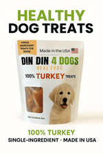100% Turkey Dog Treats, 5 Ounce Bag, Single Ingredient, High Protein