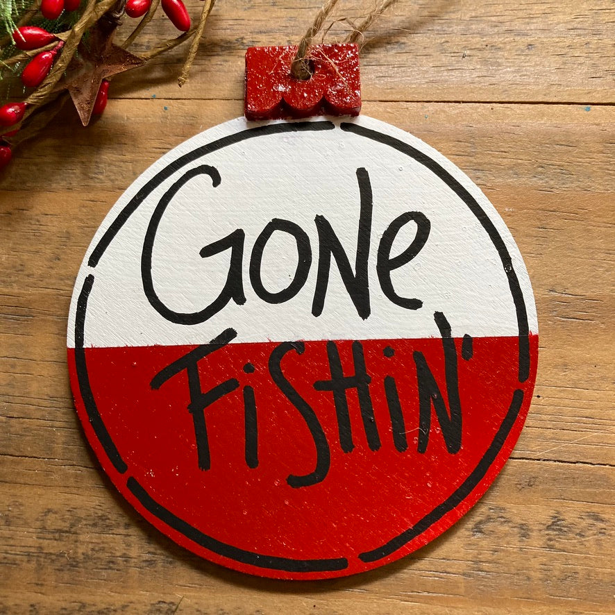 Gone Fishin', Fishing Bobber Christmas Ornament