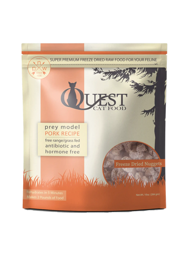 Steve's Real Food Cat Quest Freeze Dried Raw Nuggets Pork 10 oz