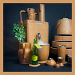 La Fiesta | Tall Leather Cooler with Handle (18Q)