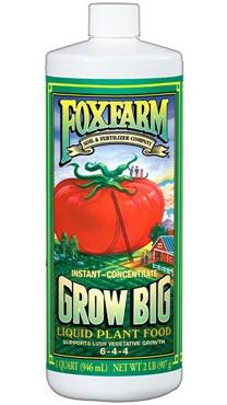 FoxFarm Grow Big Fertilizer 6-4-4  - Concentrate